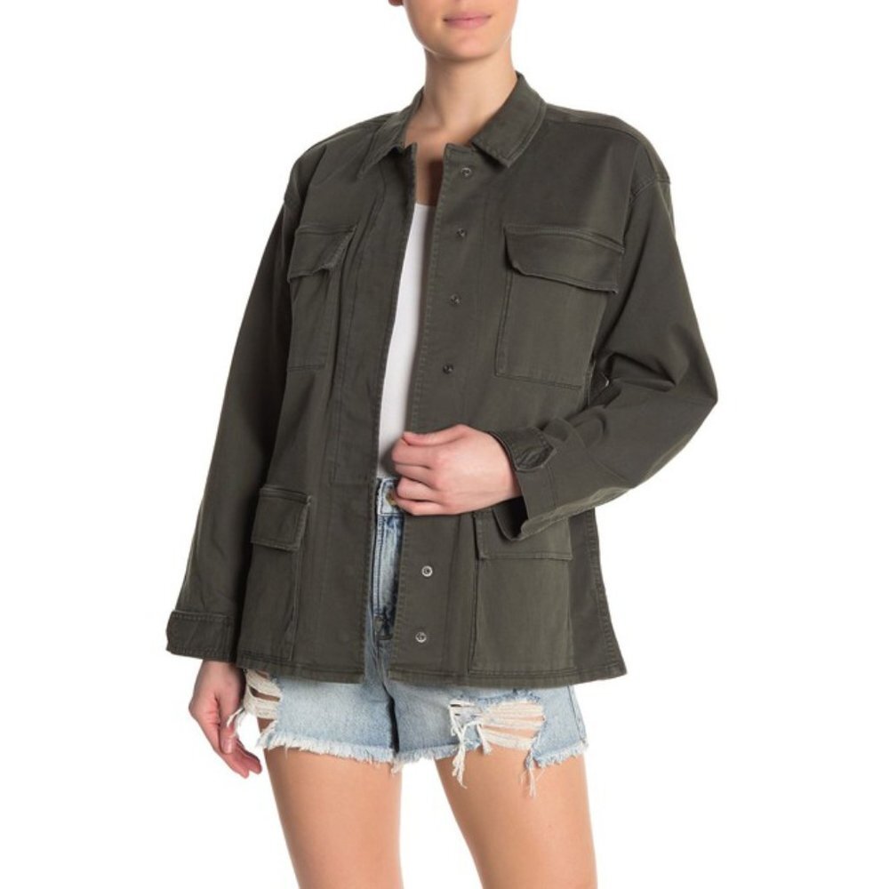 NWT - Good American The Utility Jacket Olive